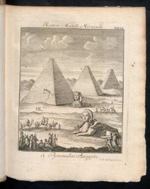 Septem Mundi Miracula Tab. IX. 1.) Pyramides Aegypti.