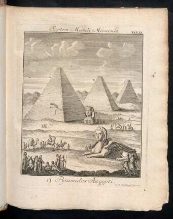 Septem Mundi Miracula Tab. IX. 1.) Pyramides Aegypti.