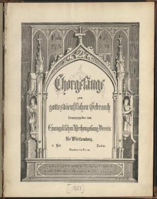 [2], 1. Lieferung: Chorgesänge zum gottesdienstlichen Gebrauch