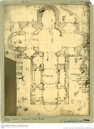 Rom, Sankt Peter, Reduktionsplan, Grundrissentwurf