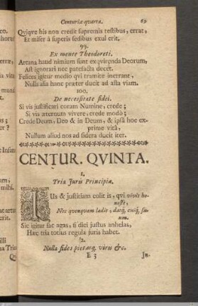 Centur. Quinta.