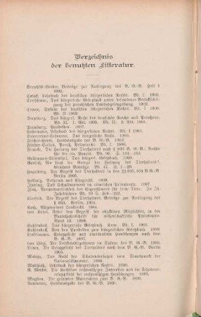 Verzeichnis der benutzten Litteratur