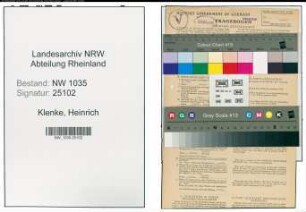Entnazifizierung Heinrich Klenke , geb. 11.03.1895 (Bergbauangestellter)