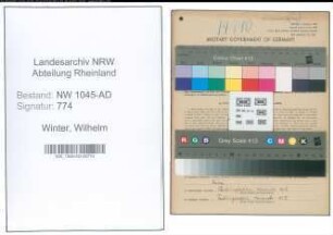 Entnazifizierung Wilhelm Winter , geb. 01.12.1897 (Beamter)