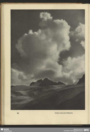 Wolken über dem Gletscher
