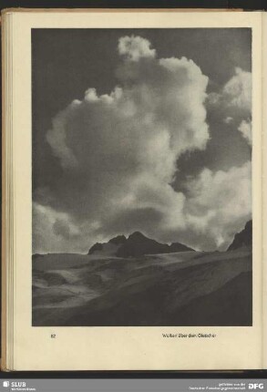 Wolken über dem Gletscher