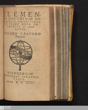 Elementa Doctrinae De Circvlis Coelestibvs, Et Primo Motv