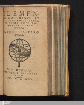 Elementa Doctrinae De Circvlis Coelestibvs, Et Primo Motv