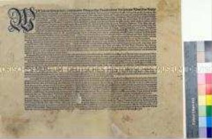 Erneuertes Edikt von Johann Georg Markgraf von Brandenburg betreffend Bettelverbot für Landsknechte und Landstreicher