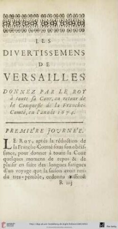 Première journée