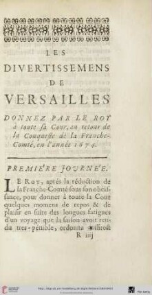Première journée