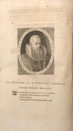 Lvdovicvs Septalivs Patritivs Mediolanensis Annos Natvs XLVIII