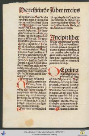 Liber III. Tractatus de restitutionibus.