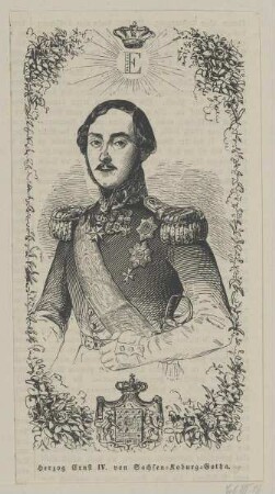 Bildnis des Ernst II. von Sachsen-Coburg-Gotha