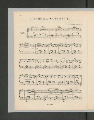 Mazurka Fantasie.