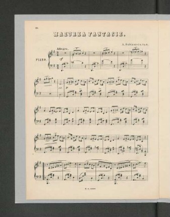 Mazurka Fantasie.
