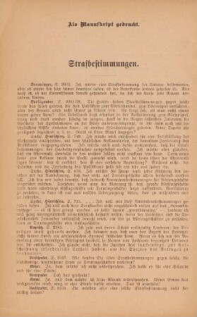 [VI.] Strafbestimmungen