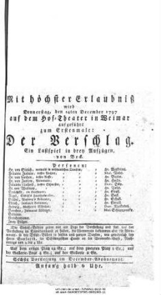 Der Verschlag