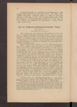 "Auf der "Reichenberg-Gablonz-Tannwalder Bahn" / von Prof. Franz Hübler (Reichenberg)"