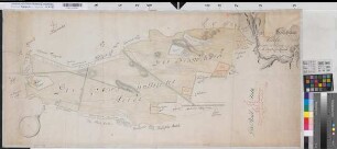 Halle (Halle) Vermessung der großen Halleschen und der Brandheide 1774 o.M. 48,5 x 106 kol. Zeichnung M. Christ. Lud. Reinhold Bem.: Stadtgrundriß Halle Spez.Verz. Markenkarten X Nr. 36