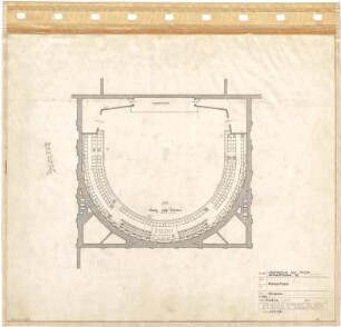 Troost, Paul Ludwig; München, Arcisstr. 12; Führerbau der NSDAP - Konzertsaal, Empore (Grundriss)