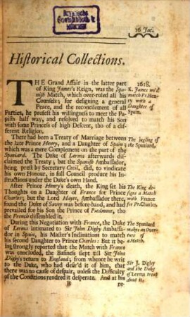 Mr. Rushworth's Historical Collections : Abridg'd and improv'd, 1