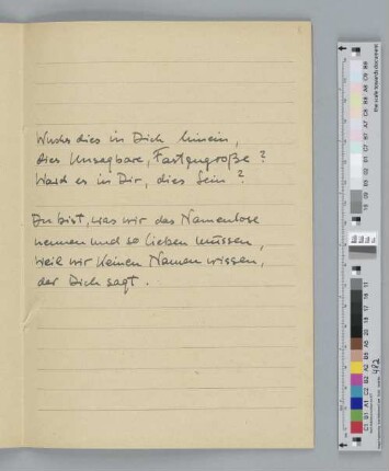 Wuchs dies in Dich hinein [Inc.]