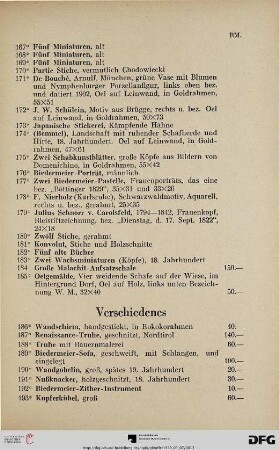 Verschiedenes (Nr. 186-315)