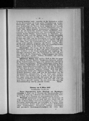 Sitzung am 8. März 1927