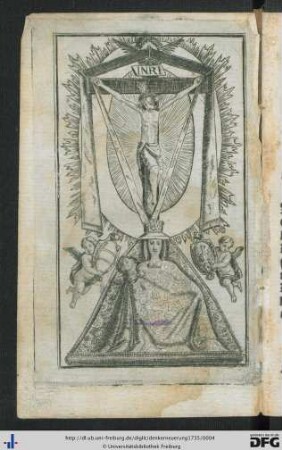 Abbildung Christi am Kreuz.