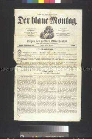 Zeitung: Der blaue Montag, 1. Dezember Nummer; 25. Dezember 1848