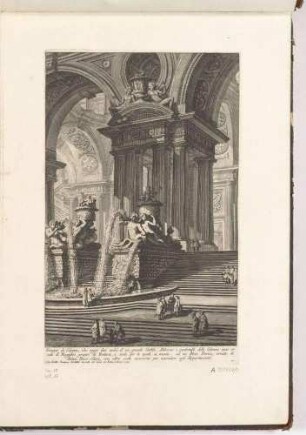 Gruppo di Colonne (Bogentragende Säulen [eines großen Hofs]), aus der Folge "Prima Parte di Architetture e Prospettive"