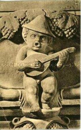 Figur vom Ratskeller des Neuen Rathauses in Dresden