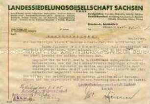 Bescheinigung über die Beschäftigung im Wohnungsbau der Stadt Dresden - Personenkonvolut