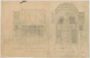 Thiersch, August ; München - Schwabing; Kath. Pfarrkirche St. Ursula - Ausmalung der Marienkapelle (Ansichten)