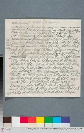 Briefe: Brief von Elfriede Lohse-Wächtler an Hubert Wächtler [sowie Antwort von Hubert Wächtler an Elfriede Lohse-Wächtler]