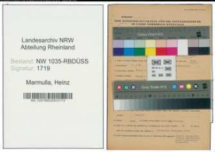 Entnazifizierung Heinz Marmulla , geb. 10.08.1896 (Revisor)