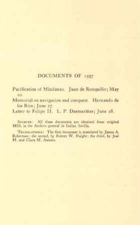 Documents of 1597