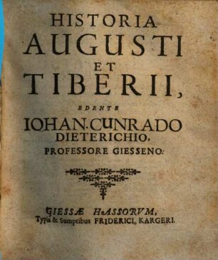 Historia Augusti Et Tiberii