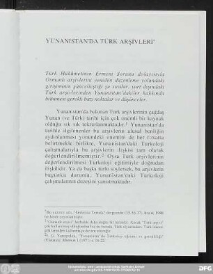 [II. Ottoman Archives in Greece]