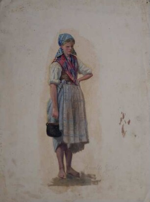 Italienisches Mädchen, stehend