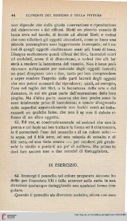 IX. Esercizio