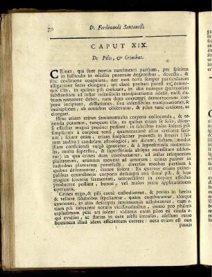 Caput XIX. De Pilis, Crinibus.
