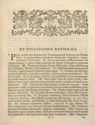 Ex philosophia rationali.