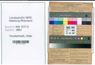 Entnazifizierung Hilde Hundertmark , geb. 04.01.1916 (Haustochter)