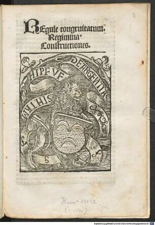Regule congruitatum. Regimina Constructiones