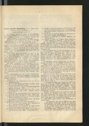 Siebente ordentliche Versammlung am 15. Oktober 1887