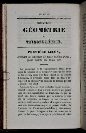 Géométrie et Trigonométrie.