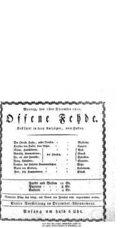Offene Fehde