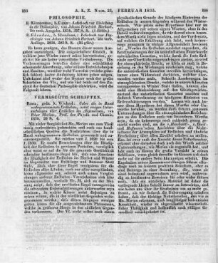 Merian, P.: Über die in Basel wahrgenommenen Erdbeben. Nebst einigen Untersuchungen über Erdbeben im Allgemeinen. Basel: Wieland 1834